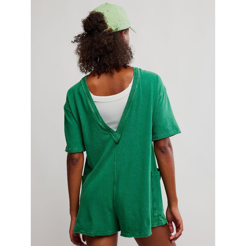 FP MOVEMENT Hot Shot Tee Romper / Heritage Green - Picture 4 of 10